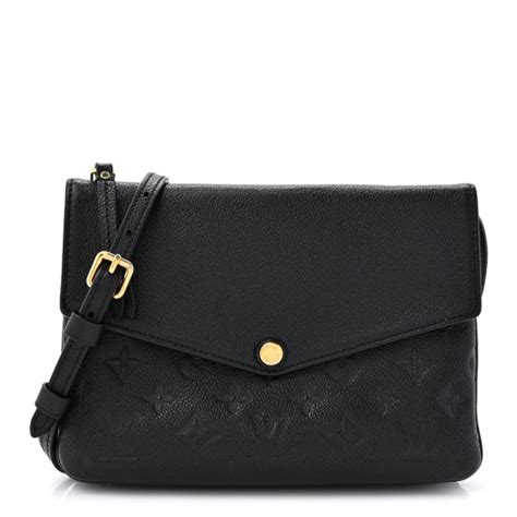 lv twice empreinte|LOUIS VUITTON Empreinte Twice Black 1506387 .